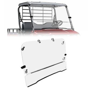Kojem Folding Front Windshield for Kawasaki Mule