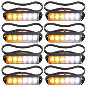 Justech 8PC Strobe Light Kit for Vehicles