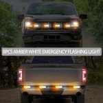 Justech 8PC Strobe Light Kit for Vehicles