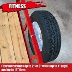 ELITEWILL Zinc Plated Spare Tire Carrier Bracket