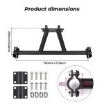 KEMIMOTO Heavy Duty UTV Spare Tire Carrier Mount