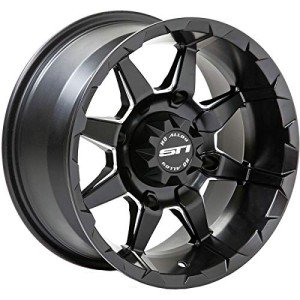STI HD6 Matte Black ATV/UTV Wheels 14X9