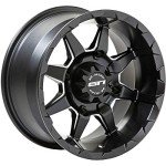 STI HD6 Matte Black ATV/UTV Wheels 14X9