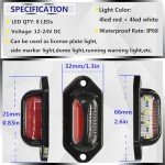 Dual Color LED License Plate Lights for ATV