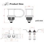 Jamgoer Waterproof Battery Jump Post Kit for ATV/UTV