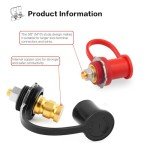 Jamgoer Waterproof Battery Jump Post Kit for ATV/UTV