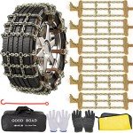 AutoChoice Snow Tire Chains for Cars and SUVs