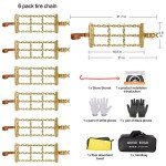 AutoChoice Snow Tire Chains for Cars and SUVs
