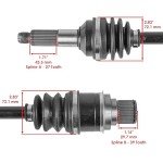 Caltric Complete CV Joint Axles for Yamaha Big Bear