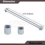 12mm Rear Wheel Axle with Spacers for ATVs