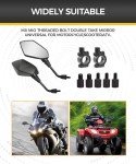Adjustable ATV and Motorcycle Rear View Mirrors