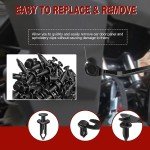 60 PCS ATV UTV Nylon Body Rivets Clips