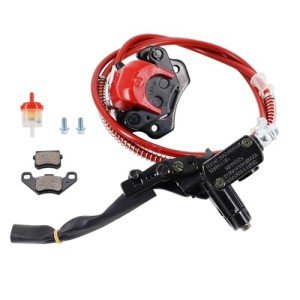 Red Hydraulic Disc Brake System for ATVs