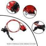 Red Hydraulic Disc Brake System for ATVs
