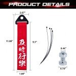 Xotic Tech Red Racing Tow Strap with Slogan