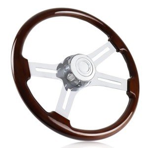 18" Chrome Steering Wheel for Trucks and Trailers