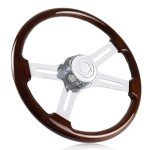 18" Chrome Steering Wheel for Trucks and Trailers