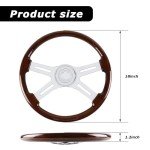 18" Chrome Steering Wheel for Trucks and Trailers