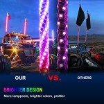 RGB LED Whip Lights for UTV and ATV