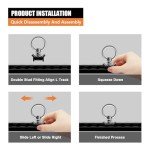 8-Pack L Track Single Stud Fitting Set