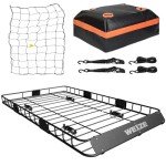 WEIZE 54" Rooftop Cargo Rack with Bag & Straps