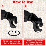 LEONTOOL 75° Angled U-Joint Snap Ring Pliers