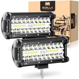 Boslla 7-Inch LED Light Bar for ATV/UTV