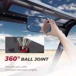 KEMIMOTO UTV Rear View Mirror for Polaris Ranger