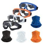 4-Pack ATV Offroad Goggles with Neck Bandanas