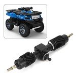 Akozon 420mm Power Steering Gear Shaft for ATVs