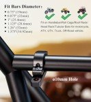 BRCOVAN Aluminum Light Bar Mounts for ATV/UTV