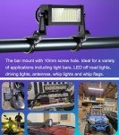 BRCOVAN Aluminum Light Bar Mounts for ATV/UTV