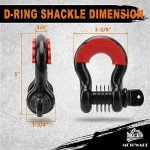 METOWARE 35,000lbs Heavy Duty Tow Strap Kit