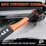 METOWARE 35,000lbs Heavy Duty Tow Strap Kit