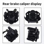 CNCMOTOK Rear Disc Brake Master Cylinder Caliper With Replaced Disc Brake Pad fit for 50cc 70cc 90cc 110cc 125cc Chinese TaoTao 110cc Peace Motorsports Quad Coolster 3050HD ATV Kids Four Wheeler
