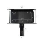 HEDGFOX Hitch Mounted Foldable Winch Plate