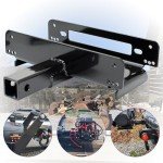 HEDGFOX Hitch Mounted Foldable Winch Plate