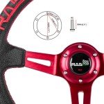 RASTP 13.58” Racing Steering Wheel with Horn Button