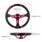 RASTP 13.58” Racing Steering Wheel with Horn Button