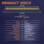 20-Inch LED Light Bar 100W for ATVs and Trucks