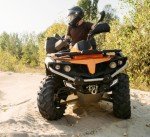 ATV Motorcycle Mirrors with 360-Degree Adjustment