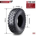 WANDA Set of 2 Sport ATV Tires 22x7-10