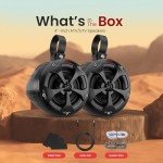Pyle 4-Inch Waterproof Off-Road Speakers System
