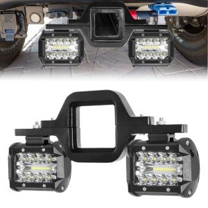 4-Inch LED Work Light Pods with Hitch Brackets