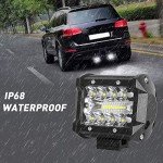 4-Inch LED Work Light Pods with Hitch Brackets