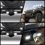 4-Inch LED Work Light Pods with Hitch Brackets