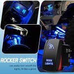 Xislet Blue Rock Lights Toggle Switch for ATV/UTV