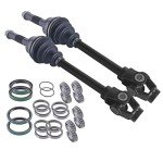 East Lake Axle Front CV Axles & Bearings Set
