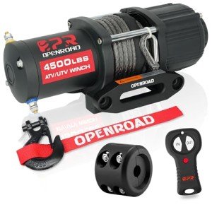 OPENROAD 4500 lb Waterproof ATV/UTV Electric Winch