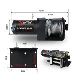 3000 lb 12V Waterproof Electric Winch with Remote